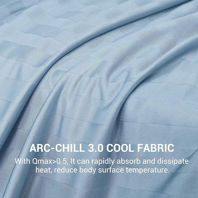Elegear Double-Sided Cooling Blanket for Hot Sleepers, Queen, Arc-Chill 3.0 | Q-Max>0.5 Cooling Fabric, Absorbs Heat to Keep Body Cool, Breathable Summer Blankets for Night Sweats & Menopause, 79"x86"