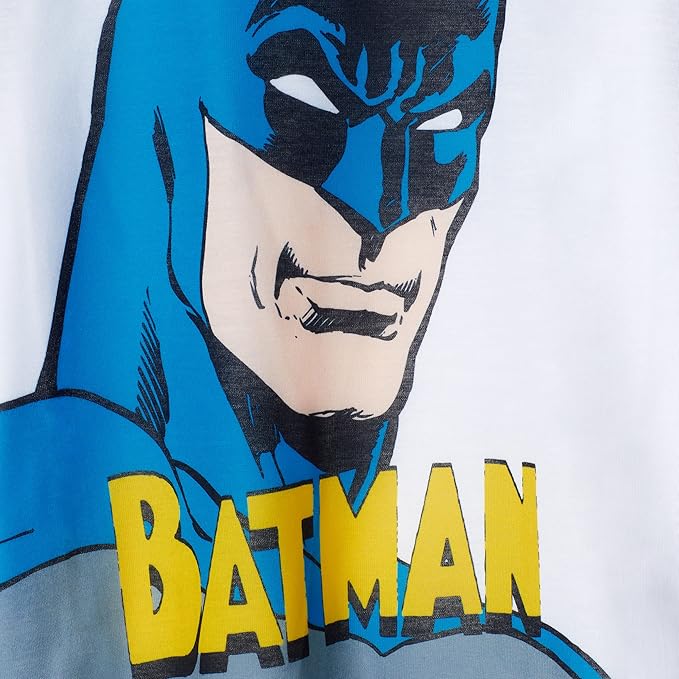 BATMAN Boys Pajamas for Kids | 4 Piece Sleepwear Sets for Boys Pajama Bottoms and Sleep Shirts for Big Boy and Toddlers