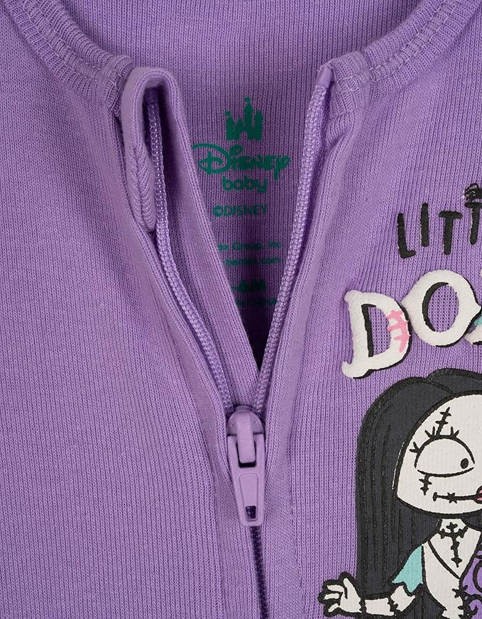Disney Baby Girls 2 Pack Zip Up Sleep N' Plays Newborn to Infant Sizes (Newborn - 24 Months)