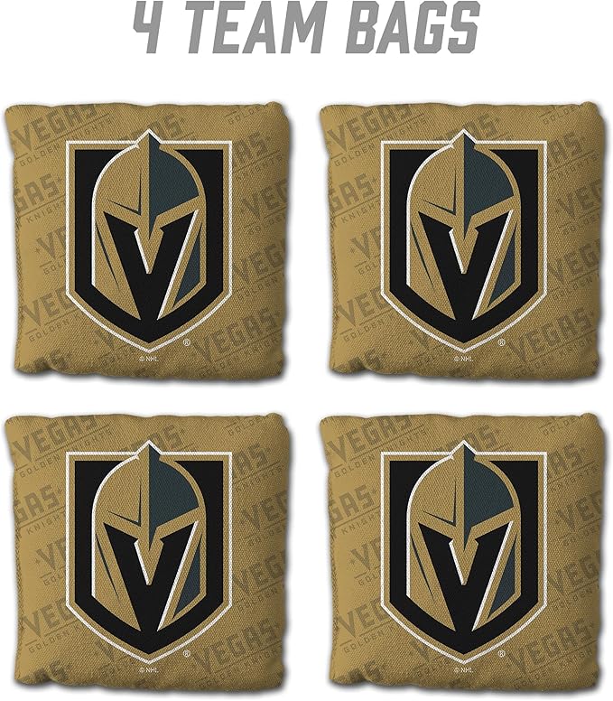 YouTheFan Officially-Licensed NHL Set of 4 Cornhole Bags - All Weather Regulation 6” x 6” Size - 16oz Weight - Designed in USA