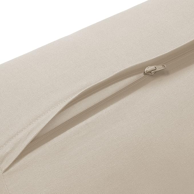 Yoga Meditation Cushion, 25" x 12" Rectangular Bolster with Organic Cotton Cover