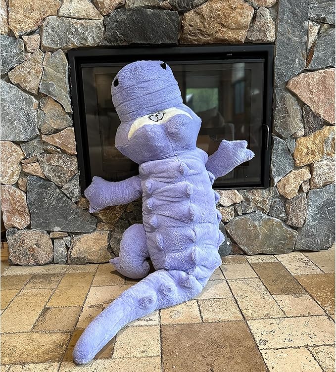 Hofun4U Alligator Plush Pillow, 67 inch Alligator Stuffed Animal, Home Decoration Christmas Valentine’s Birthday Gift for Boys Girls Adults Kids(Blue/Purple)