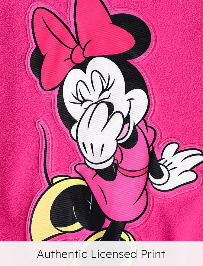 Disney Minnie Mickey Stitch Princess Frozen Marvel Jacket Lightweight Coat Button up Color Block Sweatshirt Sizes 2-14 Years