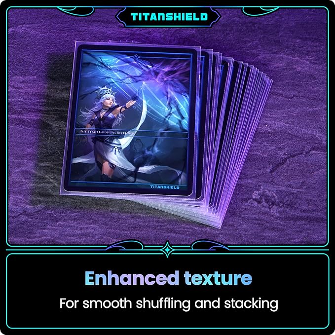 TitanShield Premium Card Sleeves | Compatible with Pokemon, One Piece, Lorcana, Flesh & Blood, & Magic The Gathering MTG | (150 Sleeves - Standard) (1, Clear, Standard | 66x91mm)