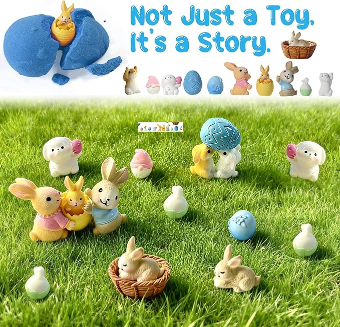Bath Bombs for Kids, Easter Egg Organic Natural Bath Bomb with Surprise Toys Inside, Bubble Bath Fizz for Kids, Easter Basket Stuffers for Boys Girls, 12 Pack