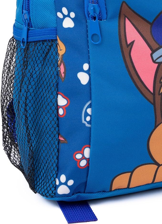 Paw Patrol Chase Kids Blue Backpack Rucksack Adjustable Straps School Bag Spacious Organised Daypack Nursery Schoolbag