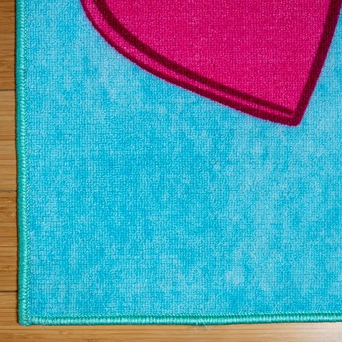 Gertmenian JoJo Siwa Indoor Area Rug - 4x6 Large, Non-Slip, Ideal for Children in Bedroom, Game Room, Classroom, Nursery or Play Area - Dream Believe Achieve, 31199