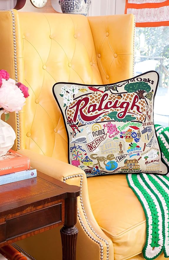 Catstudio Raleigh Embroidered Decorative Throw Pillow