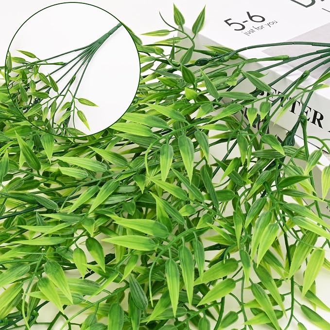 Waipfaru 4Pcs Artificial Hanging Plants, Fake Willow Leaves Vines | UV Resistant Faux Outdoor Plants Ivy Vines for Modern Boho Patio Outdoor Indoor Party Wall Porch Gazebo Aesthetic Decor