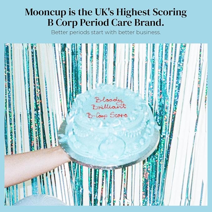 Mooncup® The Original Silicone Menstrual Cup, Reusable, Ultra Soft & Easy Insert, Great for Heavy Flow Periods, Size B, Age 30 or Under (Pack of 1)