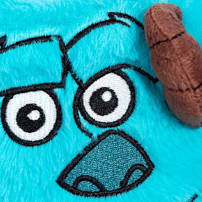 Jay Franco Disney Pixar Monsters Inc James Sullivan - Sully 3D Snuggle Plush Pillow - Super Soft Blue Pillow - Measures 15 Inches