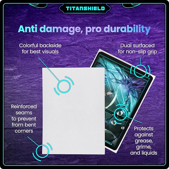 TitanShield Premium Card Sleeves | Compatible with Pokemon, One Piece, Lorcana, Flesh & Blood, & Magic The Gathering MTG | (150 Sleeves - Standard) (1, White, Standard | 66x91mm)
