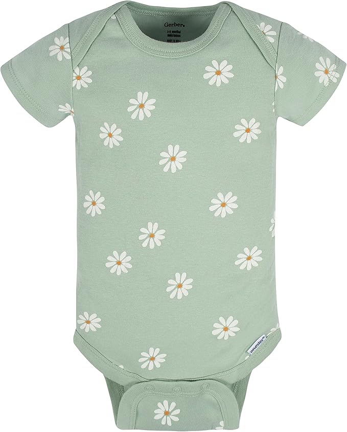 Gerber Baby Girls' 8-pack Short Sleeve Onesies Bodysuits