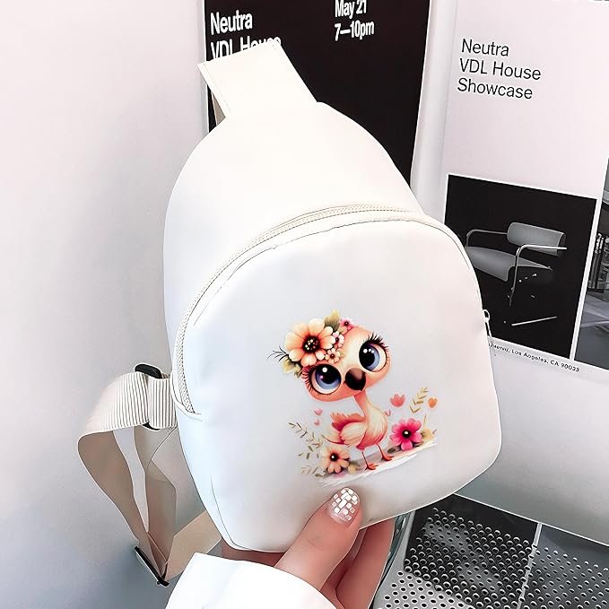 Flamingo Mini Sling Bag, Crossbody Bag, Toddler Purse For Kids Girl, Birthday Gift For 4 5 6 7 8 9 10 11 12 Year Old Gifts For Daughter, Granddaughter, Sister, Niece!