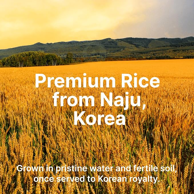 Naeum Premium Korean White Rice – Aromatic, Soft & Chewy Texture, Grown in Naju Korea, 2lb Vacuum-Sealed Pack