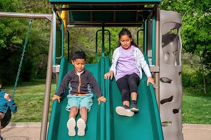 Lifetime Big Stuff Two-Slide Swing Set Playset