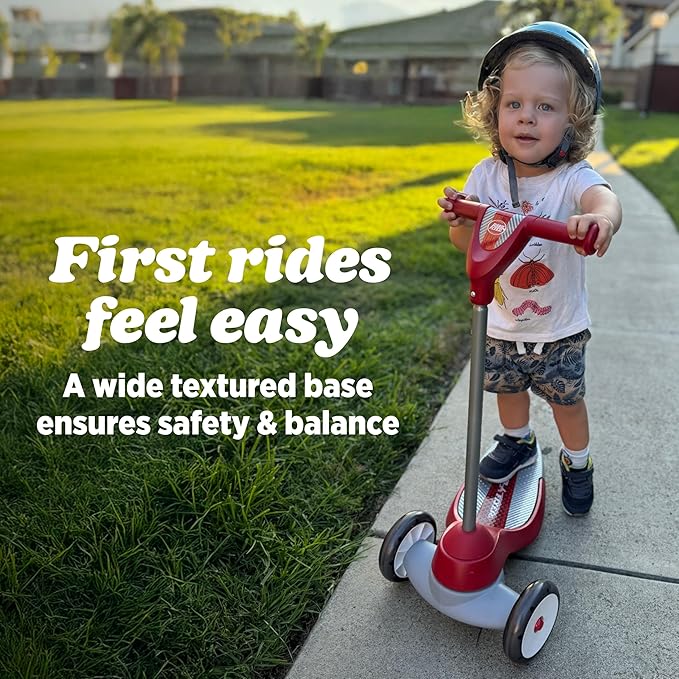 Radio Flyer, My First Scooter for ages 2-5, Toddler Scooters with three wheels and wide deck for stability (Amazon Exclusive)