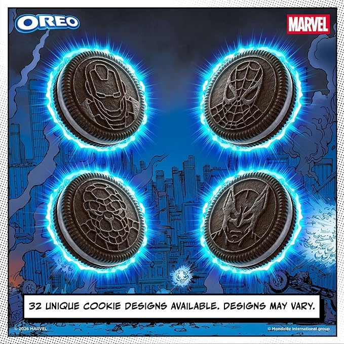 MARVEL OREO Stuf of Legends Chocolate Sandwich Cookies, Special Edition, 10.68 oz