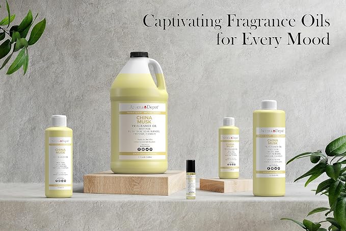 Aroma Depot 4 oz / 4 Ounce China Musk Unisex Perfume/Body Oil Our Interpretation, Premium Quality Uncut Fragrance Oil