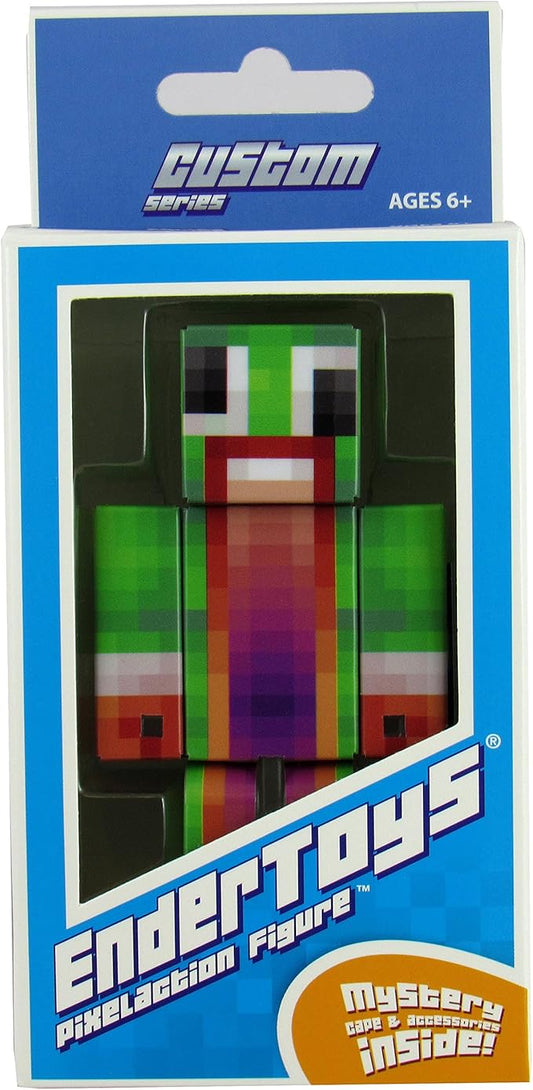 EnderToys Green Big Mouth Guy Action Figure - Toy Figurine - Birthday Cake Topper Decoration - Surival Playset Doll
