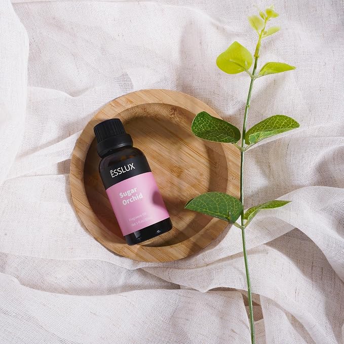 Fragrance Oil, ESSLUX Sugar Orchid Large Single Essential Oil 30ml, Aromatherapy Candle Making Scents, Middle Eastern Scented Oils for Home for Diffuser, Massage, Soap, Perfume, Humidifier