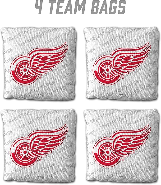 YouTheFan Officially-Licensed NHL Set of 4 Cornhole Bags - All Weather Regulation 6” x 6” Size - 16oz Weight - Designed in USA