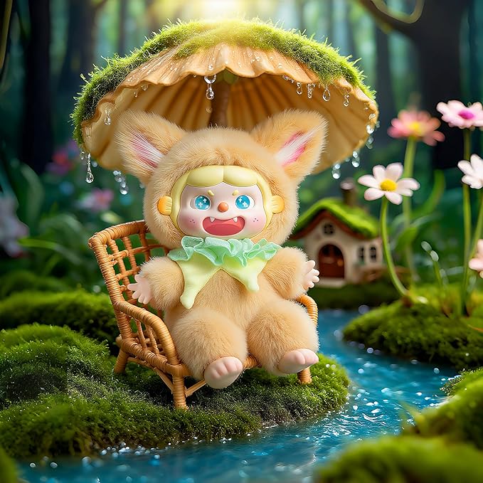 QOI Plush Blind Box Keychain with Vinyl Face– Random Collectible Action Figure, Cute Home Decor, Unique Holiday & Birthday Gift (Single Box)