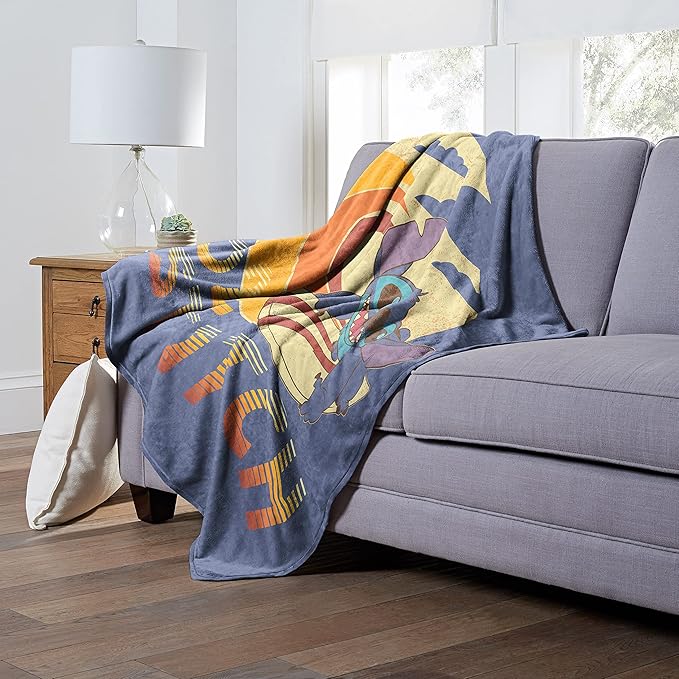 Northwest Lilo and Stitch Silk Touch Throw Blanket, 50" x 60", Vintage Aloha Stitch