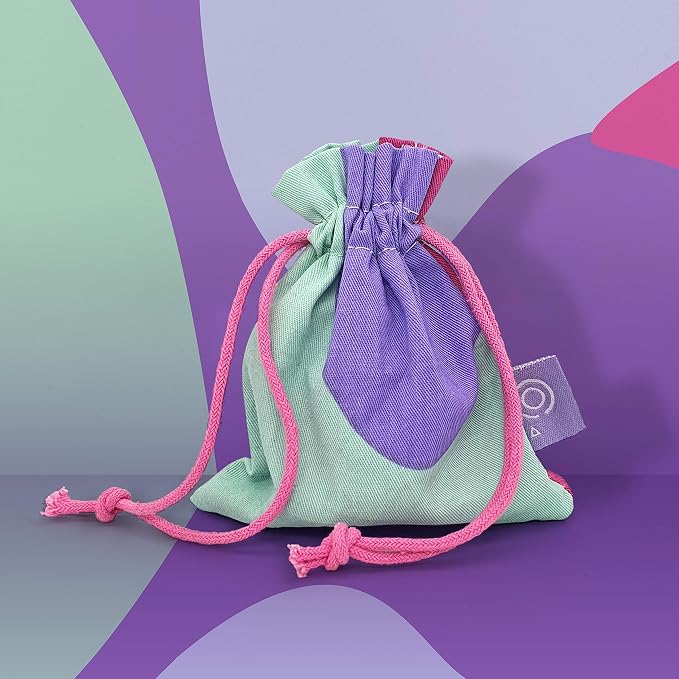 OVIO Menstrual Cup - Reusable Soft and Flexible 100% Medical Grade Silicone Cup with Travel Pouch - Leak Free and Reliable with Size Replacement Guarantee