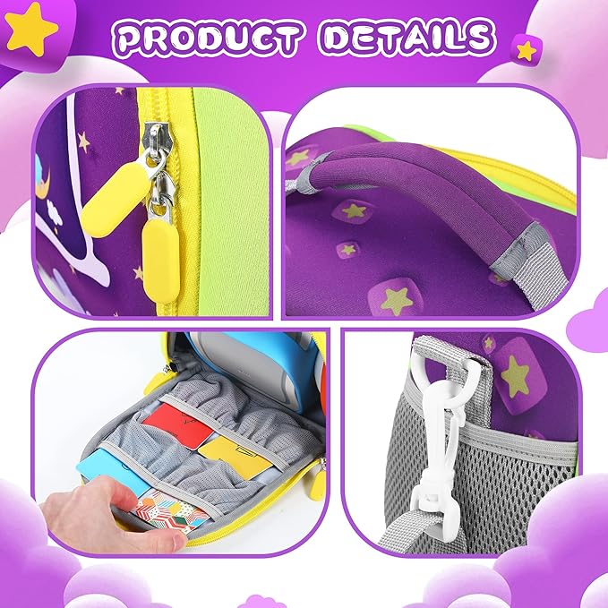 Carrying Bag Compatible with Toniebox Starter Set and Tonies Figurines, Kids Toys Storage Case with Handle and Shoulder Strap for Tonies Box, Detachable Bag for Toniebox Accessories