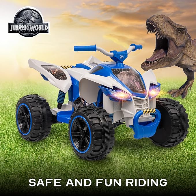 Voyager - Jurassic - 12V ATV Ride On Toy, Fun and Exciting Ride for Kids, Stylish Design for Imaginative Play