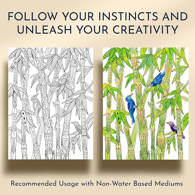 Flower Coloring Book for Adults with 31 Botanical Designs and Virtue Prompts – Plant Coloring Book for Mindfulness, Calming Stress Relief and Relaxation Gifts for Women & Men, Tear-Out Pages
