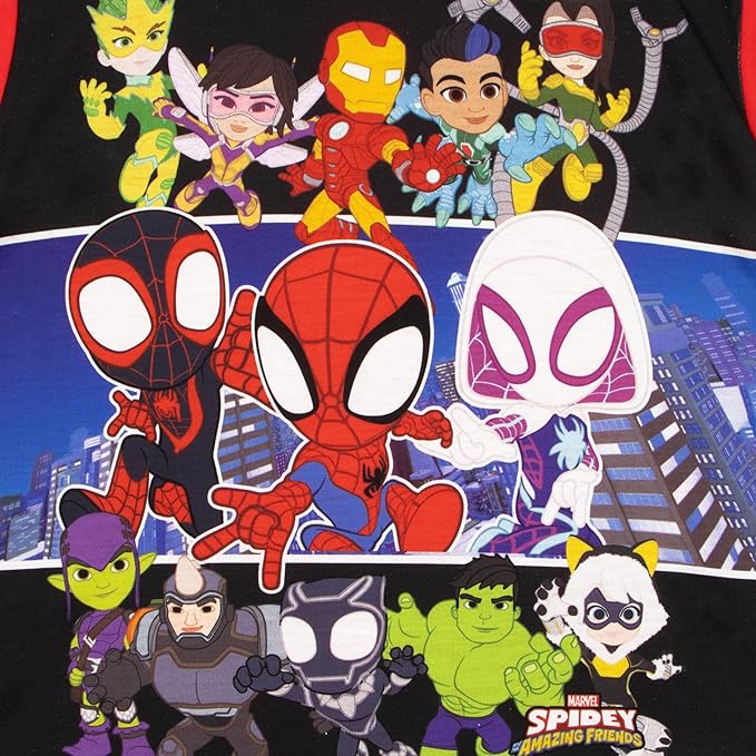 Marvel Spidey And His Amazing Friends Pajamas | Spiderman Pajamas For Boys | Boys Short PJs For Summer