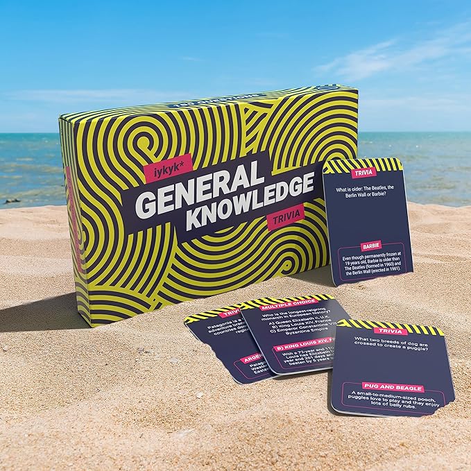 Bubblegum Stuff iykyk General Knowledge - Fun Quiz Game for All - Trivia Edition - 150 Cards - Perfect for Game Nights, Travel, and Parties - Great Gift - Unique and Exciting Take on Classic Quizzes