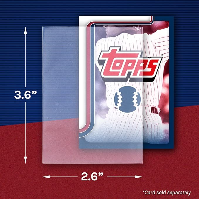 Fanatics Collectibles Penny Sleeves, 500 Count - Standard 2.5" x 3.5" Soft Card Sleeves for Trading Card Protection