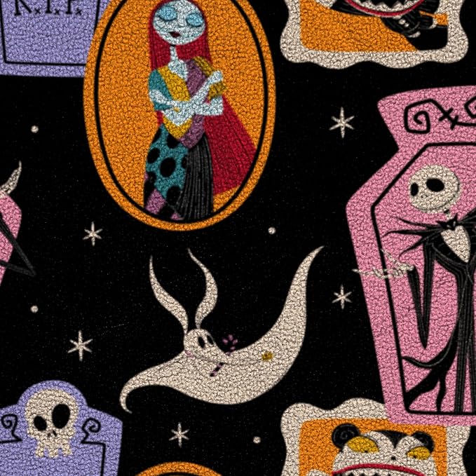 Jay Franco Kids Plush Throw Blanket – Soft & Cozy Fleece Throw for Bedroom & Couch Décor, Official Licensed Product, Multi - Nightmare Before Christmas, 46x60 - Throw Blanket