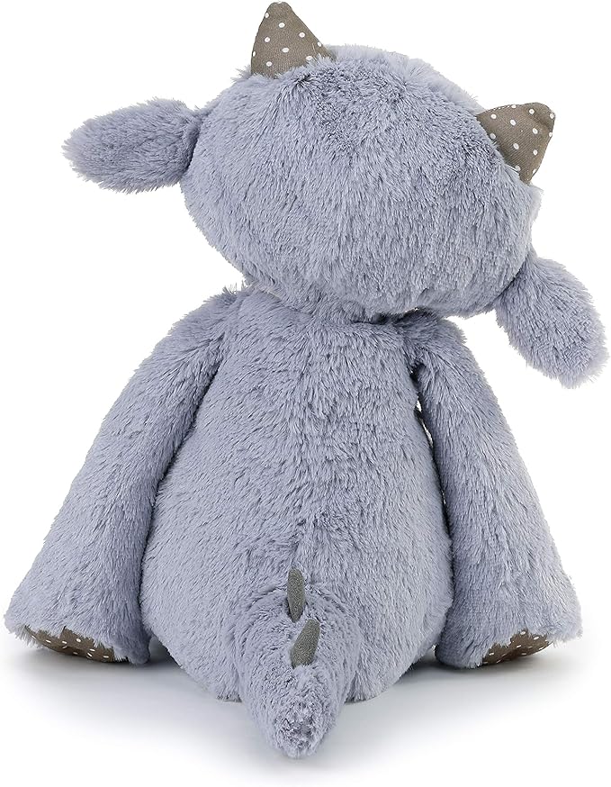 Growl Pal Let's Be Brave Polka Dot Purple 16 inch Plush Fabric Figure Toy