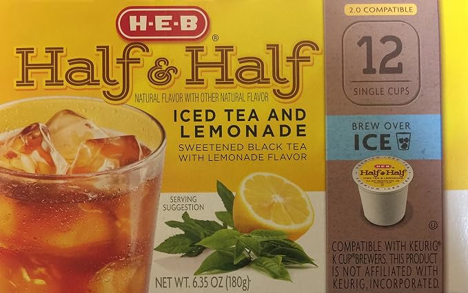 HEB Half & Half Ice Tea and Lemonade single cups