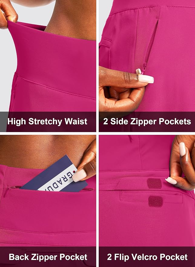 G Gradual Golf Skorts Skirts for Women with 5 Pockets Women's High Waisted Lightweight Athletic Skirt for Tennis Running