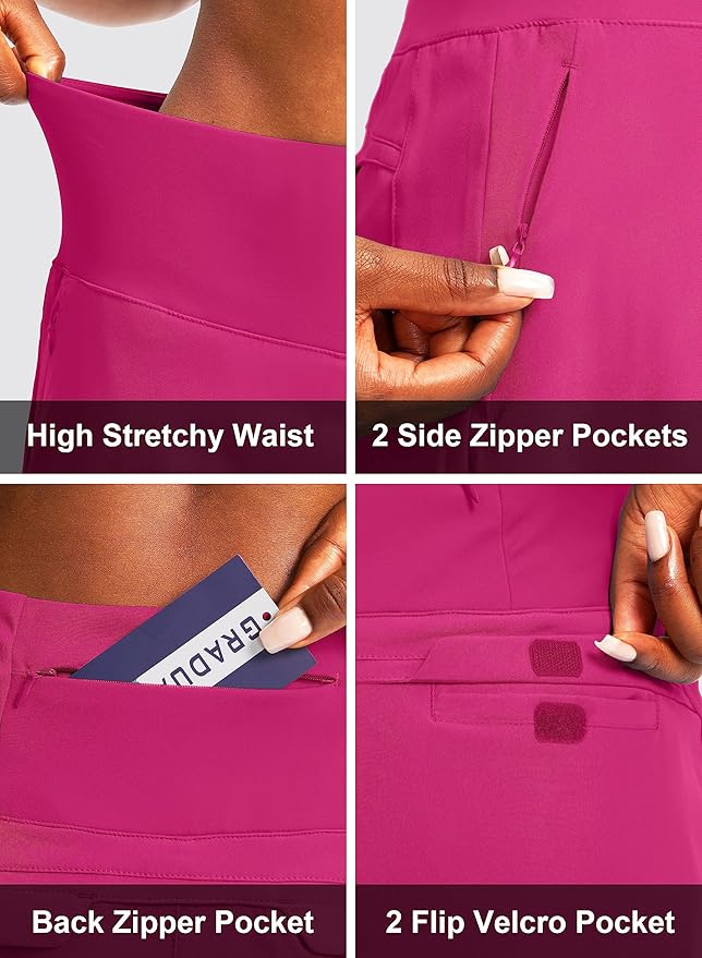G Gradual Golf Skorts Skirts for Women with 5 Pockets Women's High Waisted Lightweight Athletic Skirt for Tennis Running