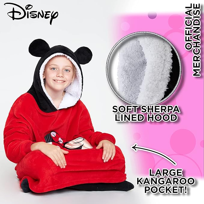 Disney Stitch Blanket Hoodie for Kids Cozy Fleece Wearable Blanket Stitch Gifts