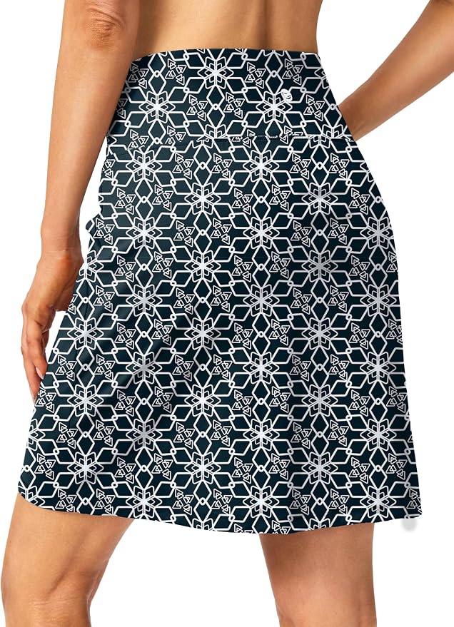 G Gradual 19" Skorts for Woman with Pockets High Waist Golf Skirt | Lightweight, Stretchy, Breathable, Tummy Control, Built-in Shorts, Athletic, Tennis, Pickleball, Casual Summer