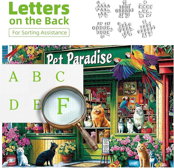 500 Piece Jigsaw Puzzle - Relaxing Pet Shop Scene for Adults | Challenging Family Activity | Great for Fun & Leisure (Finished Size: 23 x 15 inches)
