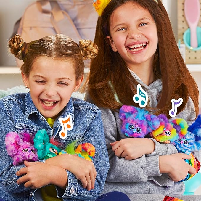 Furby Furblets 2-Pack, Mini Friends Luv-Lee & Mello-Nee, 45+ Sounds Each, Music & Furbish Phrases, Electronic Plush Toys, Red/Green & Purple/Blue, Back to School Gifts, Ages 6+ (Amazon Exclusive)