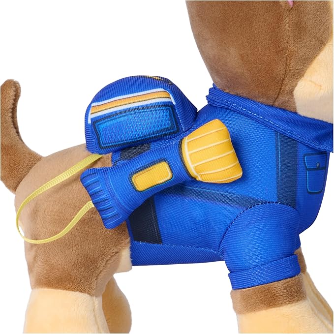 Paw Patrol: Search and Rescue Chase, Plush Toy with Flashlight Accessory, Preschool Toys, Kids Toys for Boys & Girls, Ages 3 and Up, 10”