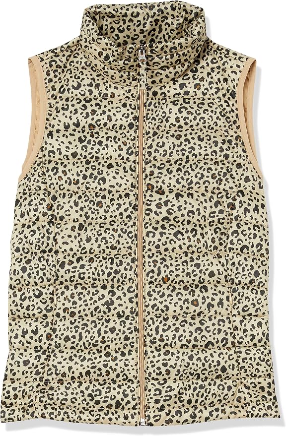 Amazon Essentials Women's Lightweight Water-Resistant Packable Puffer Vest