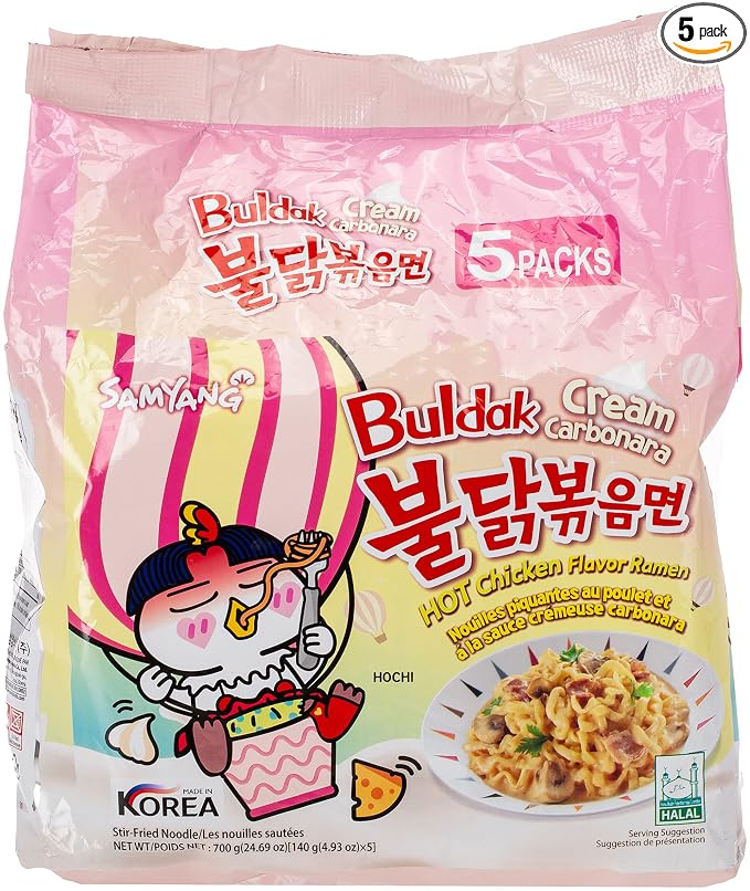 SAMYANG BULDAK CREAM CARBONARA SPICY CHICKEN RAMEN