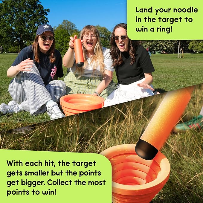Noodle Flip: The Action Game for Lazy People | New Outdoor Summer Game | Perfect for Adults, Kids and Groups | Age 8+, for 2+ Players