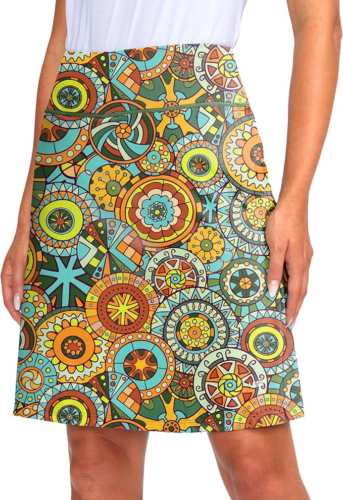 Women's 20" Knee Length Skorts Skirts UPF50+ Athletic Tennis Golf Skirt for Women Casual Summer Skirts