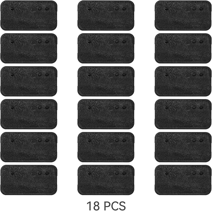 18PCS 6 inch Star Was Black Series Action Figure Stand Base, Figure Toy Display Square Black Support Holder Base with Peg